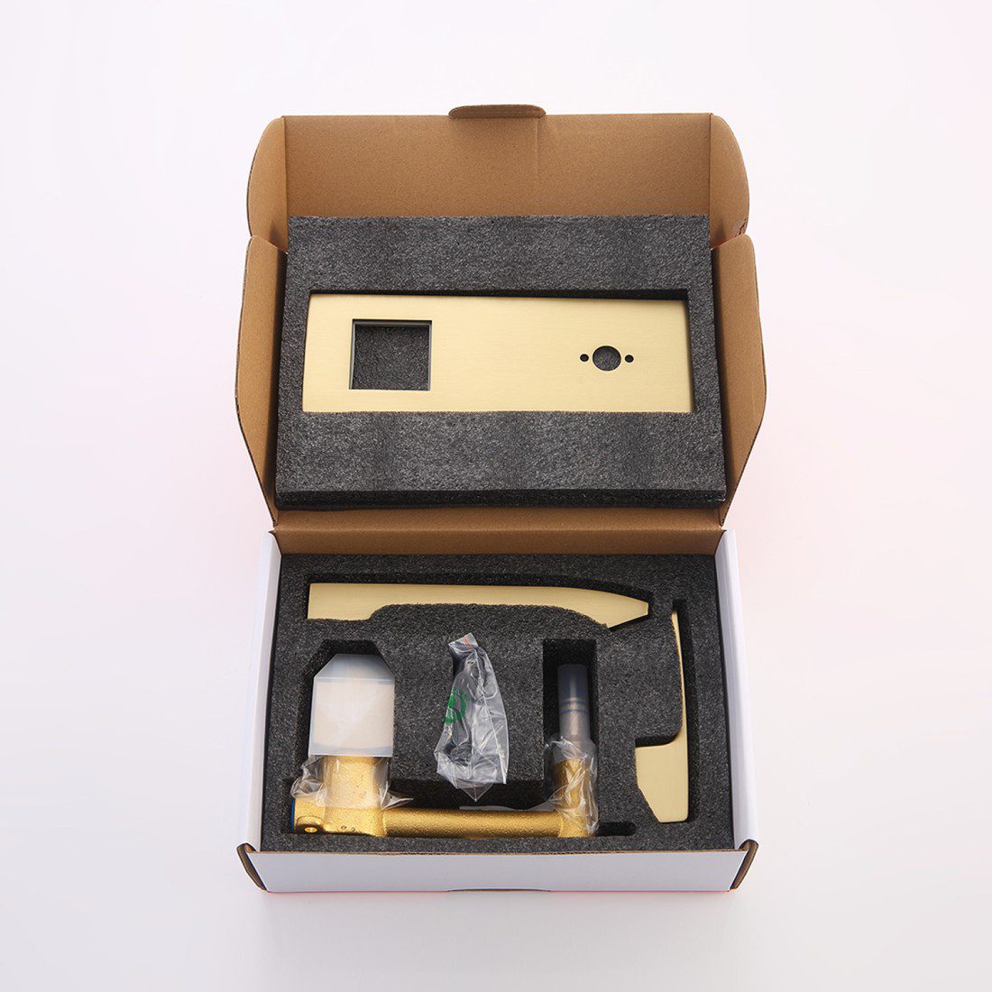 Смеситель скрытого монтажа для умывальника Raglo R01.11.03, золотой сатин — изображение 11