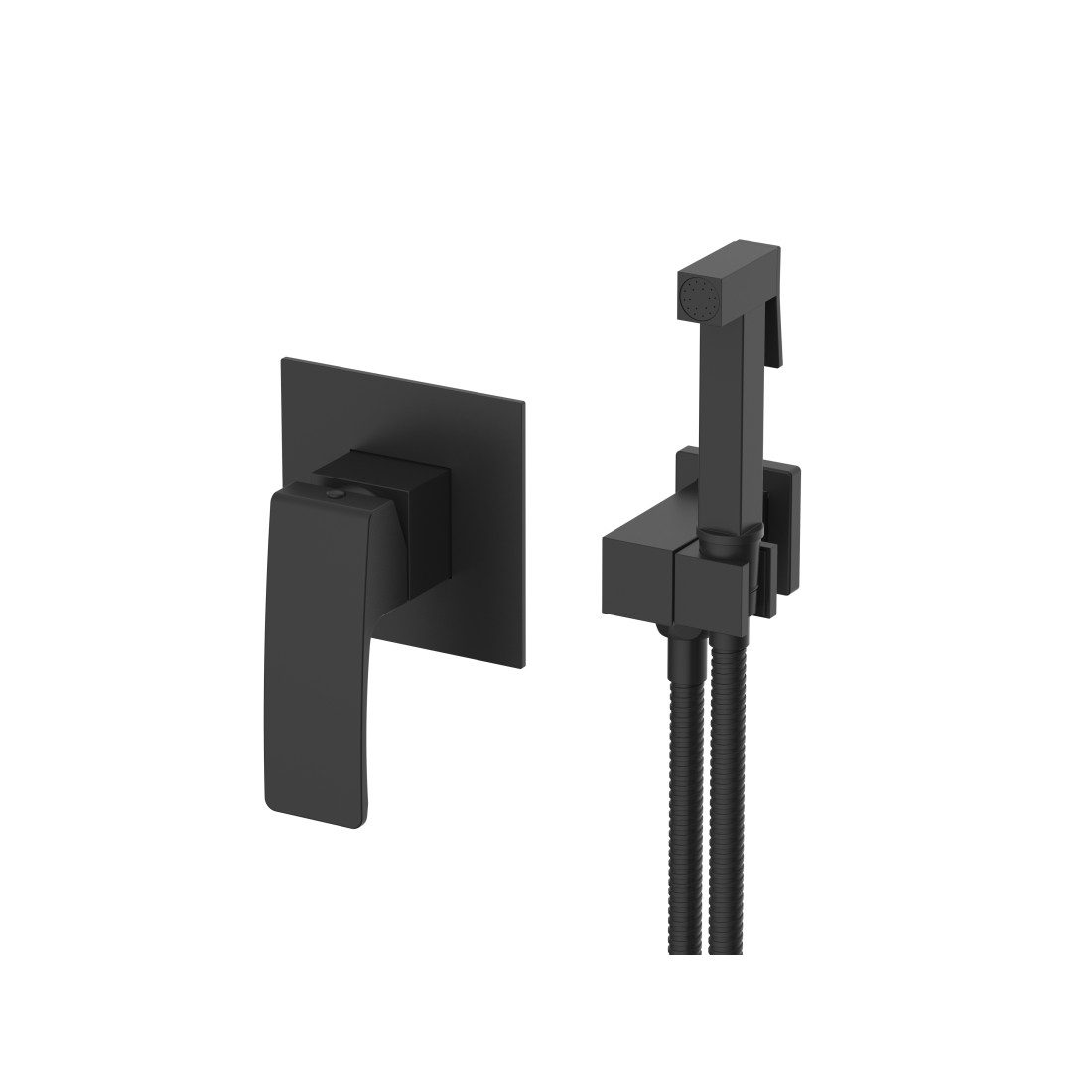 Смеситель скрытого монтажа для гигиенического душа Raglo R01.53.06, чёрный