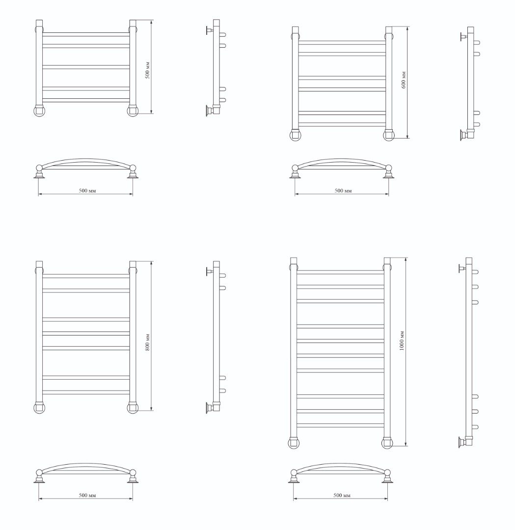 Полотенцесушитель Luxon G 80×40, lex260779 — изображение 4