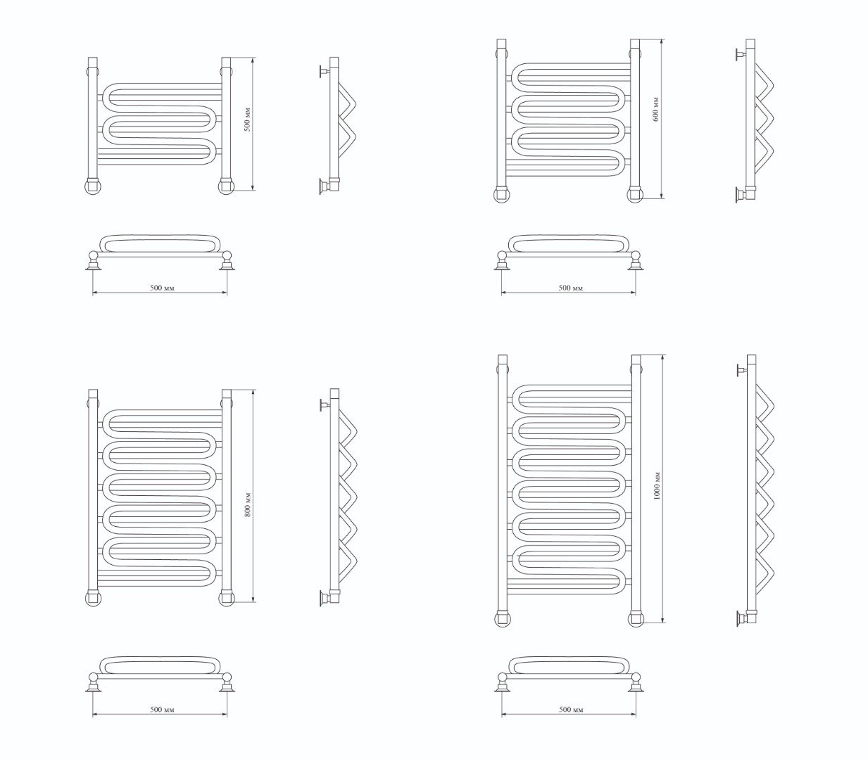 Полотенцесушитель Luxon STORM 80×50, lex269023 — изображение 4