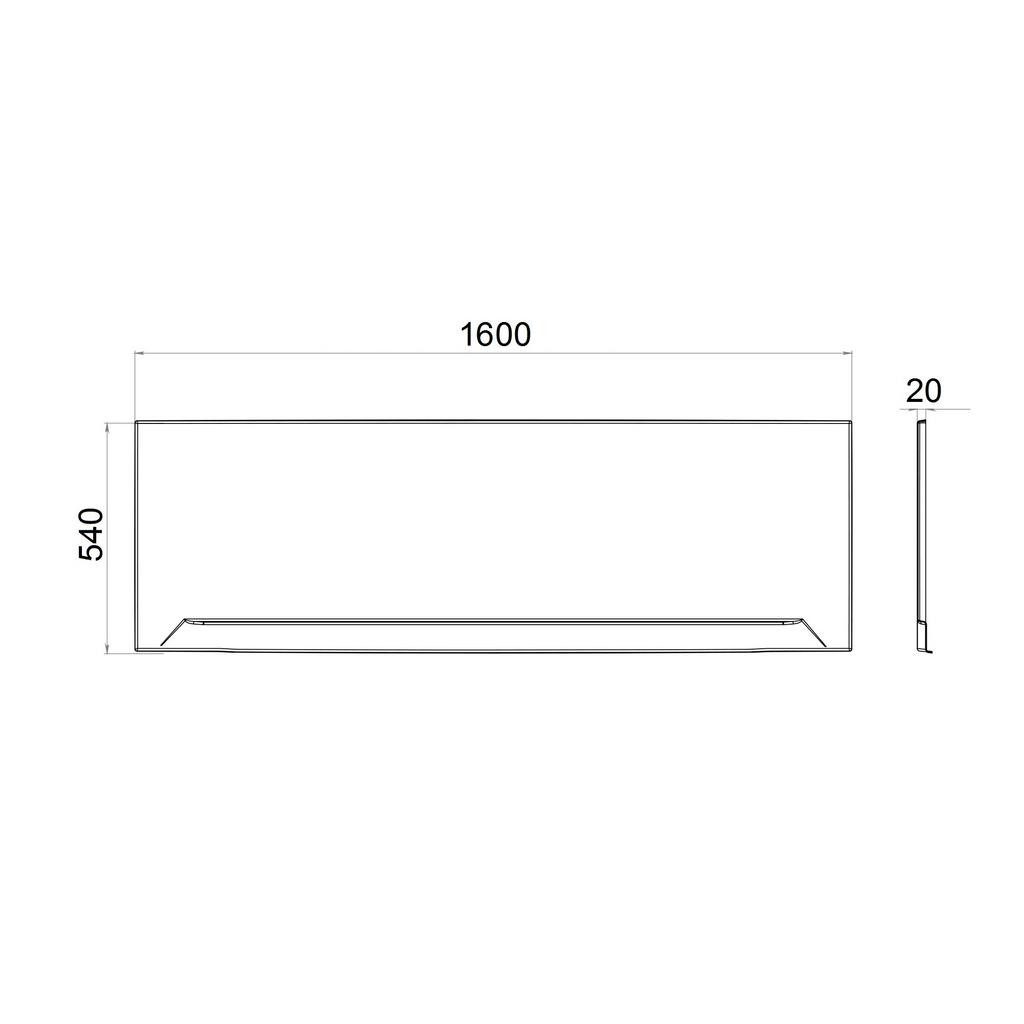 Фронтальный экран для ванн Тритон Аура/Джена/Тори/Алекса 160, Щ0000050956 — изображение 2