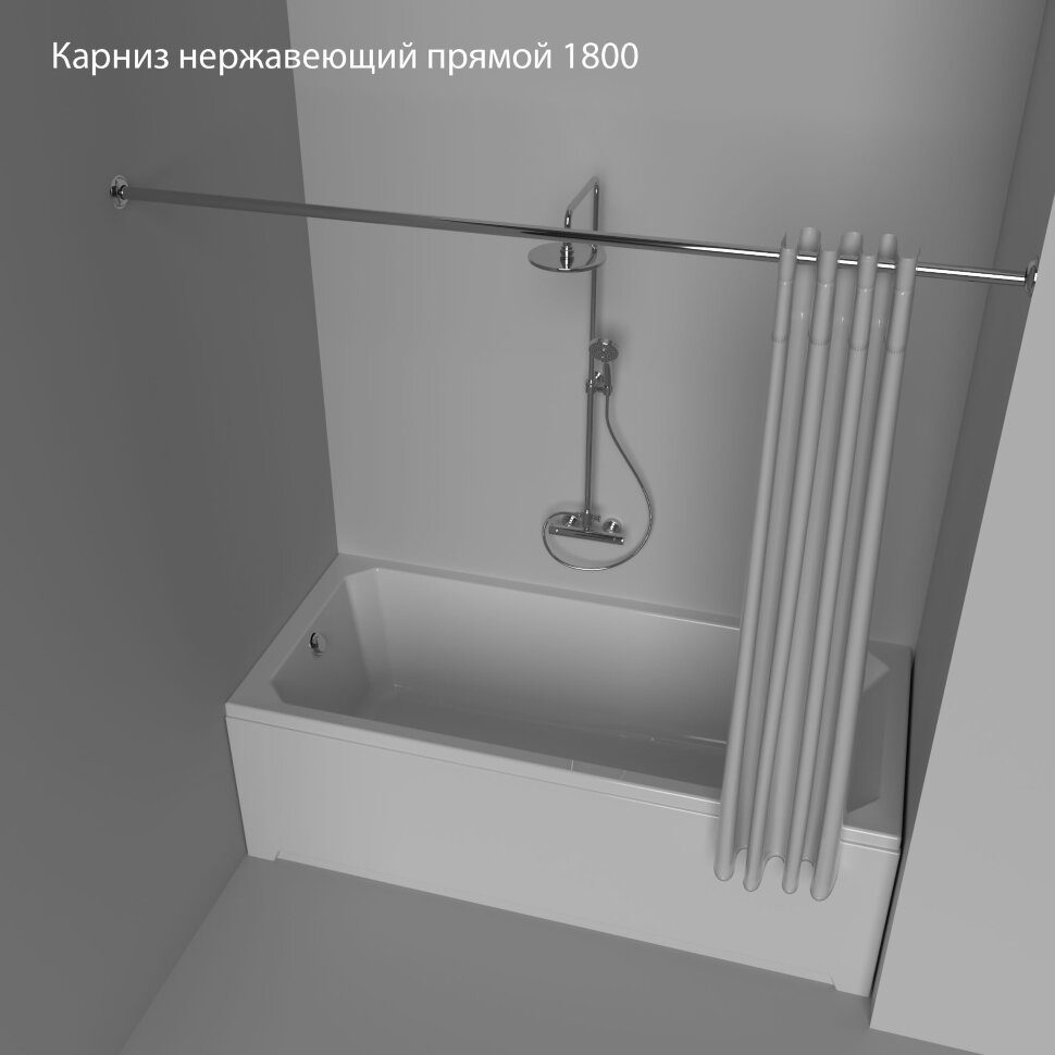 Карниз для ванны прямой Тритон 180, Щ0000052830 — изображение 5