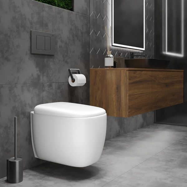 Комплект инсталляции Roxen StounFix Dual Fresh с унитазом Martin и кнопкой Caspia (пастель бежевая/матовая), 968504 — изображение 7