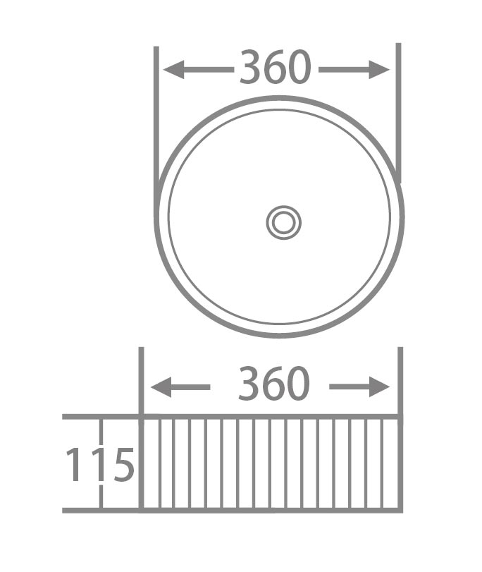 Умывальник накладной Roxen Royal, 570175 — изображение 4
