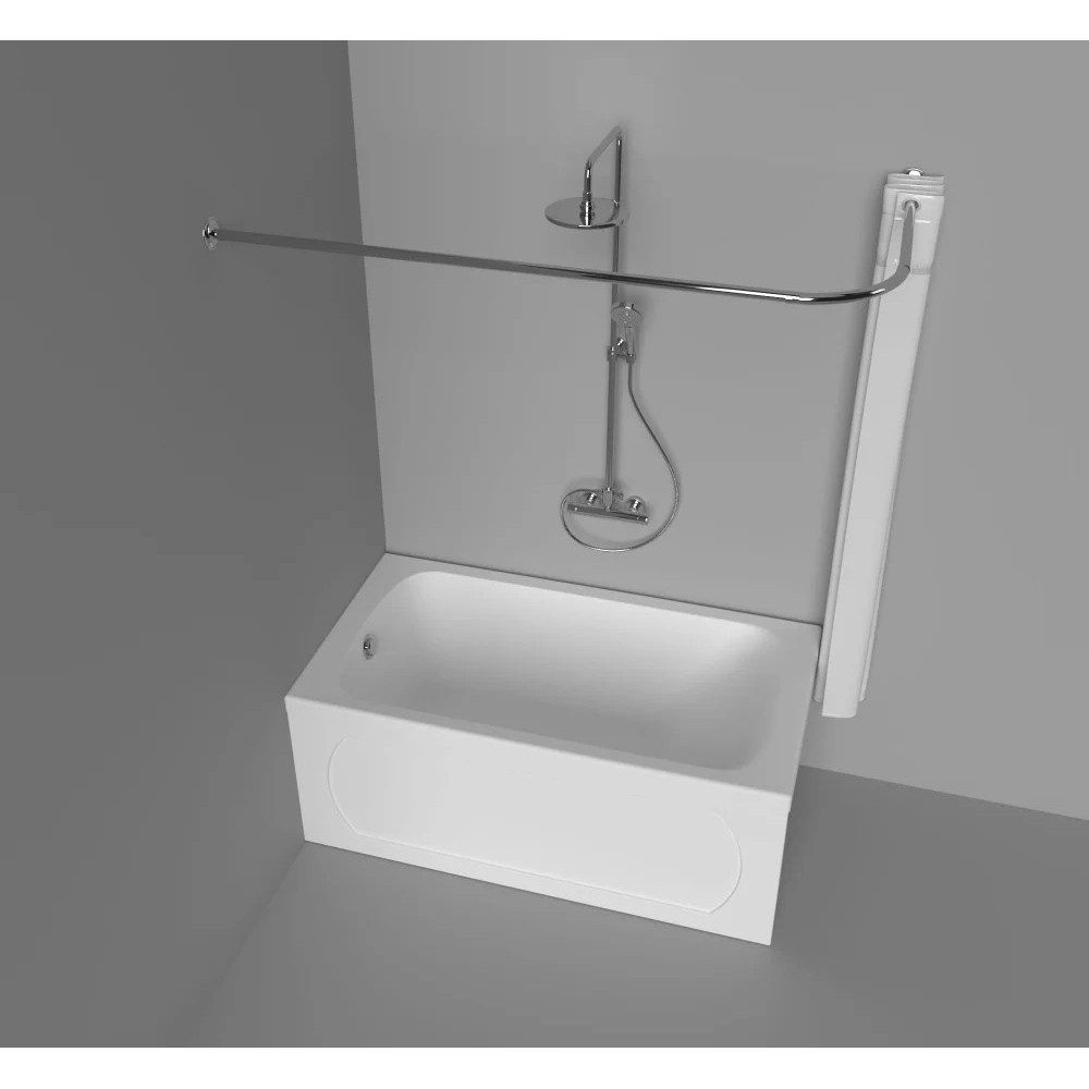 Карниз для ванны г-образный Тритон 120x70, Щ0000052834 — изображение 2