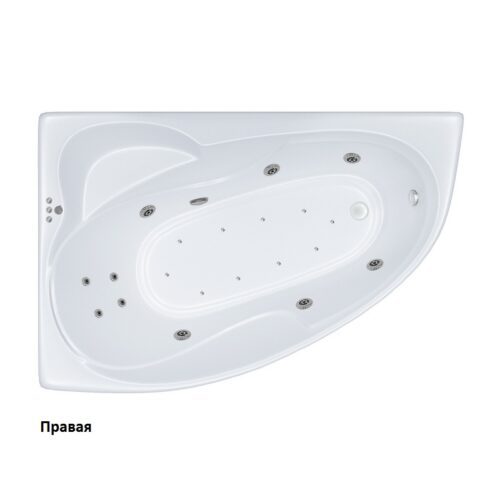 Ванна гидромассажная Тритон Изабель правая 170x100, Люкс Flat, Щ000001394