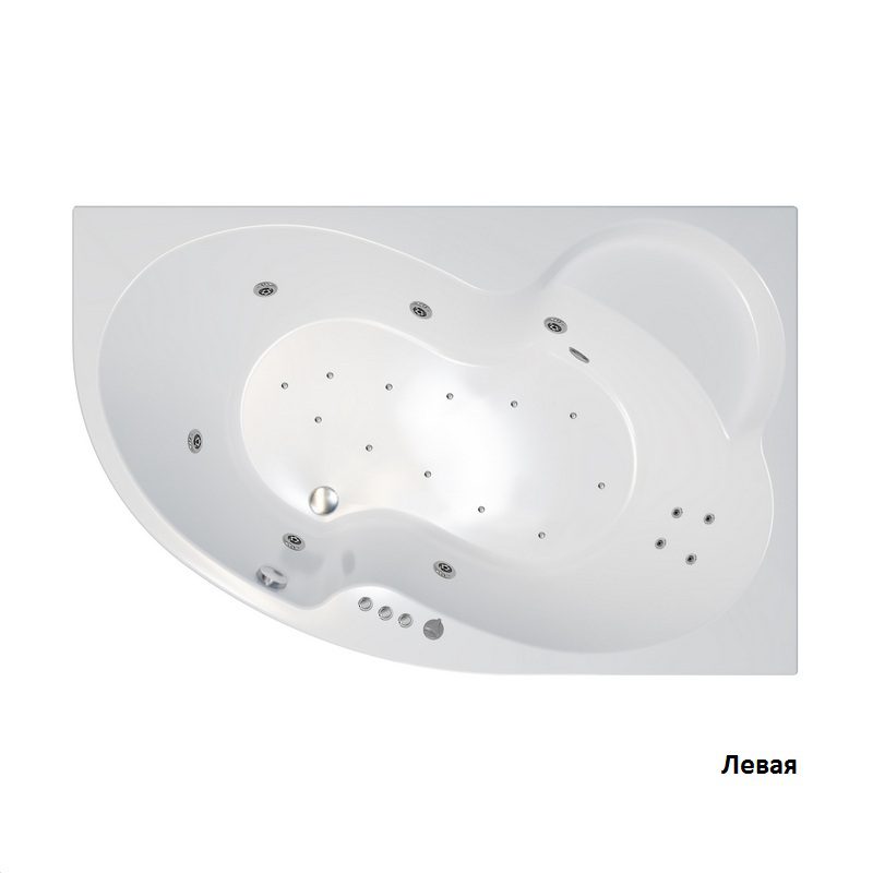 Ванна гидромассажная Тритон Мари левая 170x110, Люкс Flat, Щ000001375