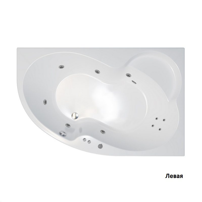 Ванна гидромассажная Тритон Мари левая 170x110, Стандарт Flat, Щ000001371