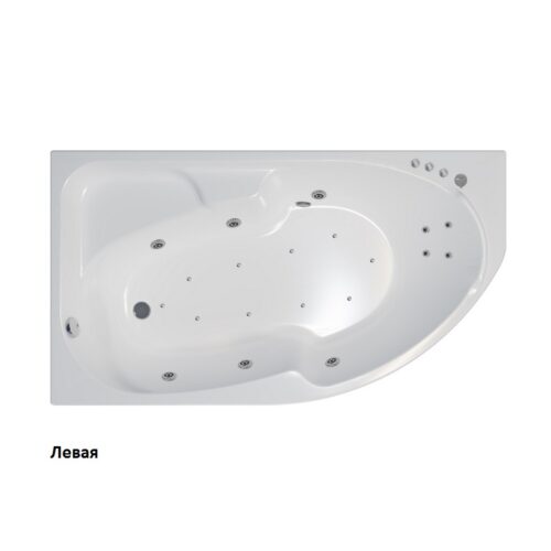 Ванна гидромассажная Тритон София левая 170x95, Люкс Flat, Щ000005007