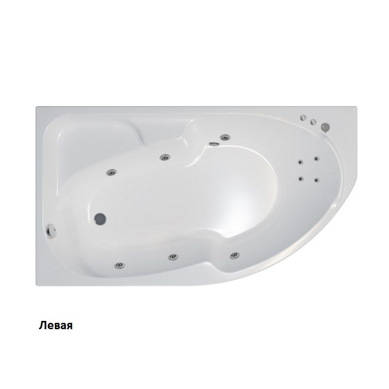 Ванна гидромассажная Тритон София левая 170x95, Стандарт Flat, Щ000002120