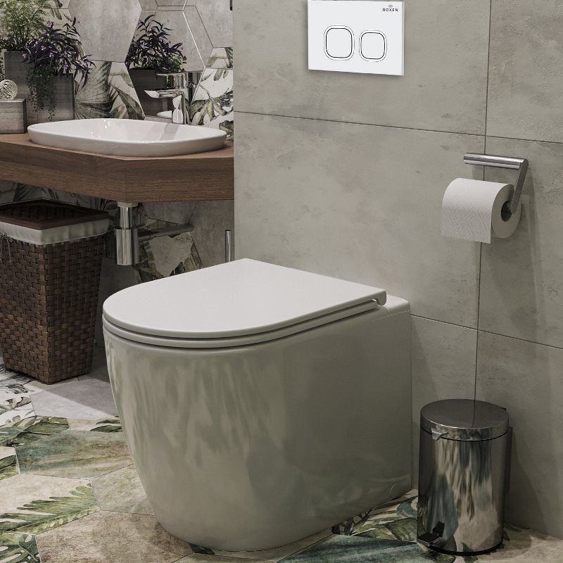 Комплект инсталляции для приставного унитаза Roxen Attach с кнопкой Santi (белая), 913184 — изображение 5