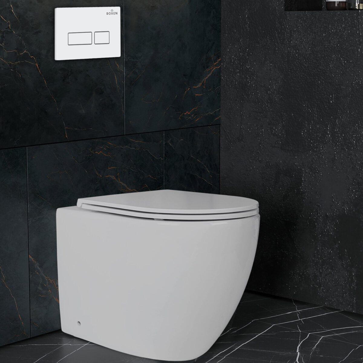 Комплект инсталляции для приставного унитаза Roxen Attach с кнопкой Caspia (белая), 919394 — изображение 5