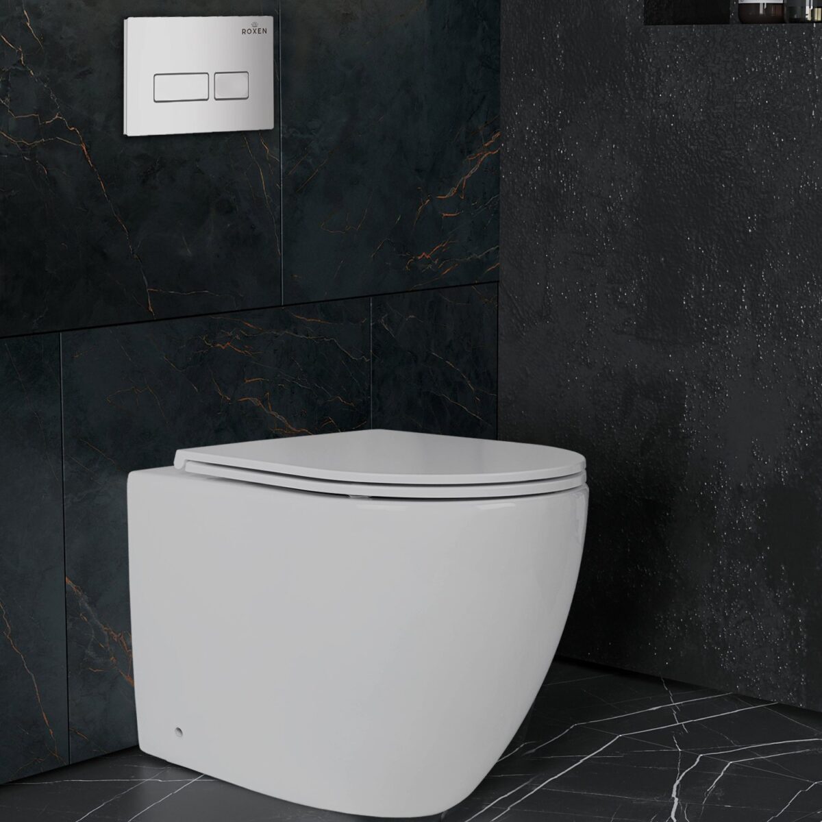 Комплект инсталляции для приставного унитаза Roxen Attach с кнопкой Caspia (хром/глянец), 925621 — изображение 5