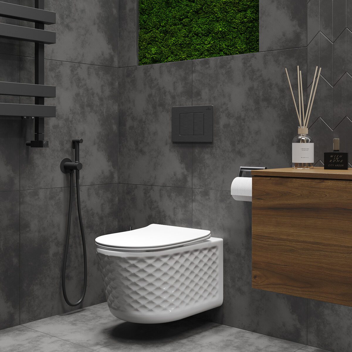 Комплект инсталляции Roxen StounFix Dual Fresh с унитазом Vine и кнопкой Caspia (пастель бежевая/матовая), 979004 — изображение 4