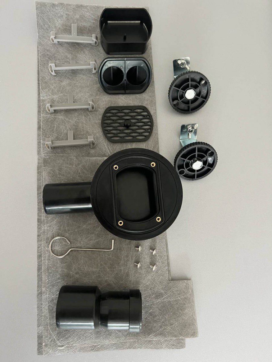 Трап для душа Roxen Supra Gun metal 91050-60GM линейный, "под плитку", 60 см — изображение 7