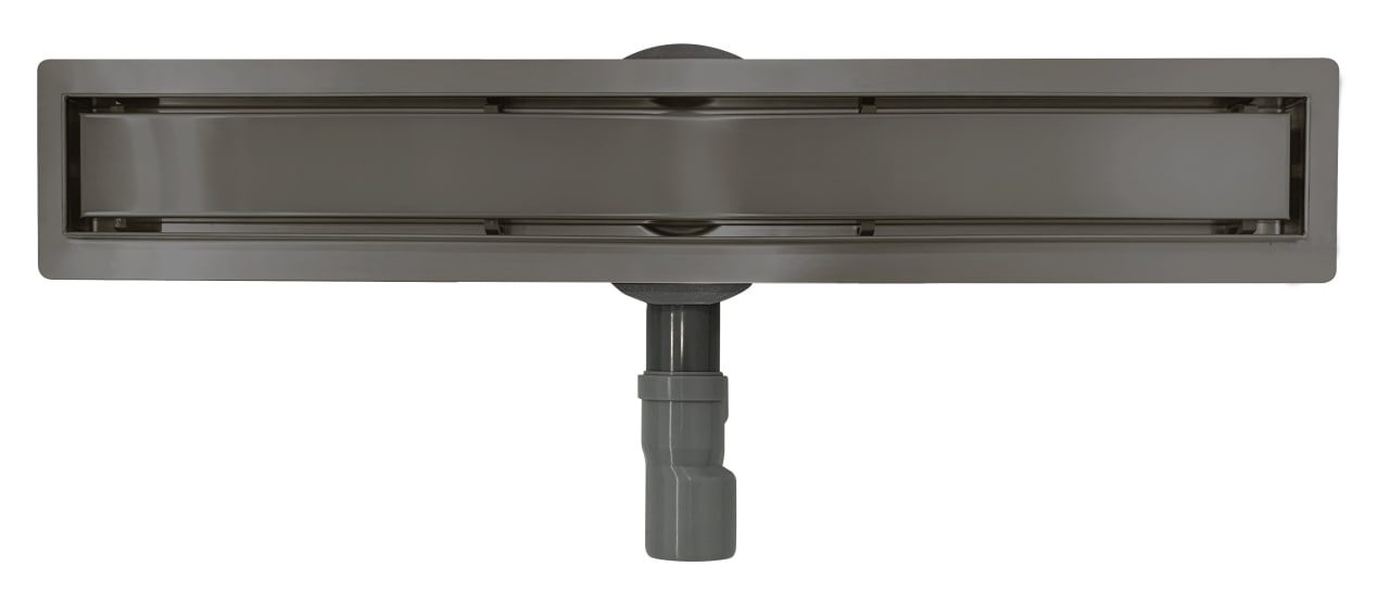 Трап для душа Roxen Supra Gun metal 91050-60GM линейный, "под плитку", 60 см