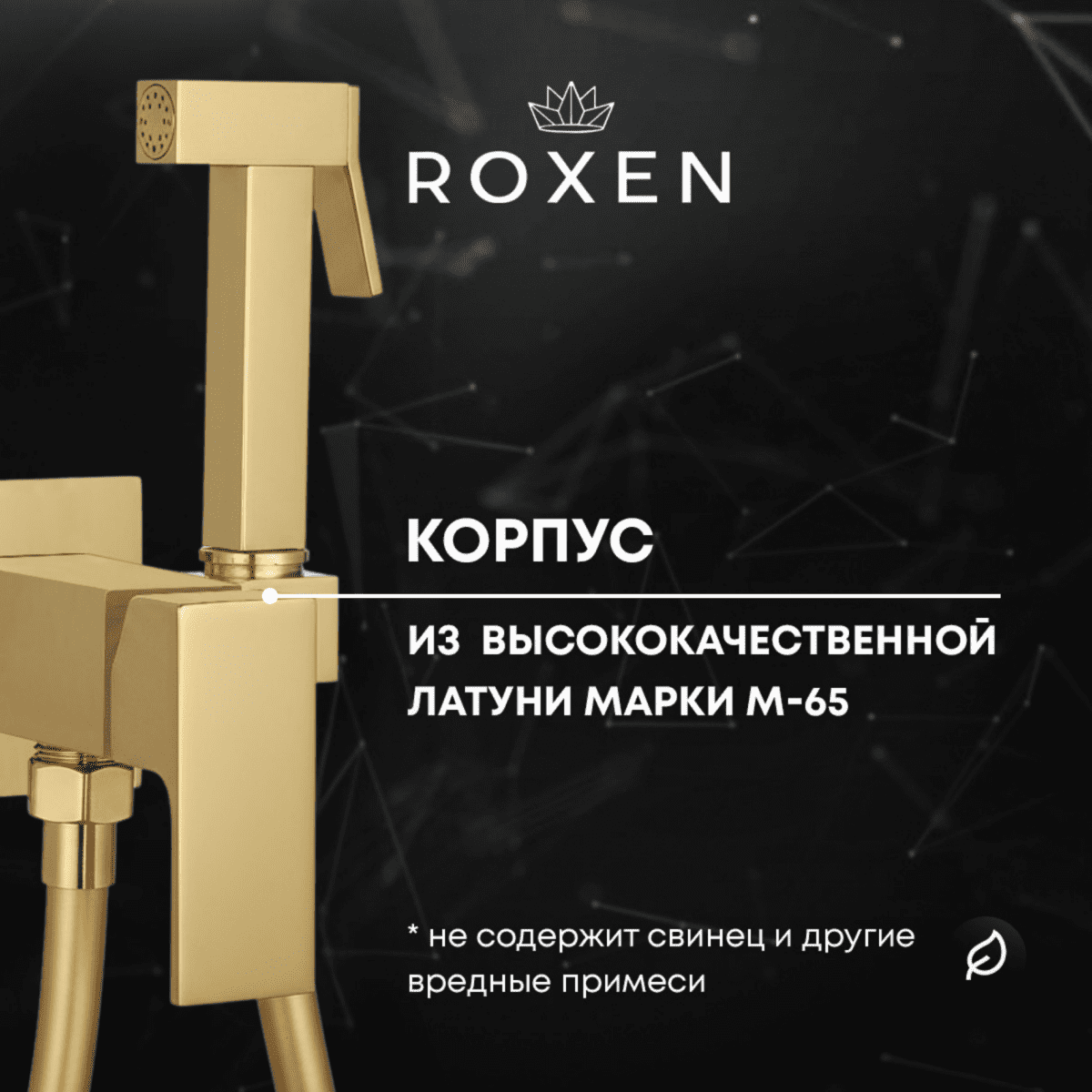 Смеситель скрытого монтажа для гигиенического душа Roxen Caspia 50096000-GB — изображение 3