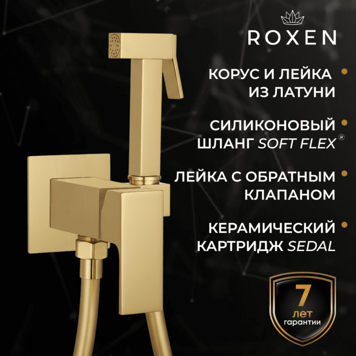 Смеситель скрытого монтажа для гигиенического душа Roxen Caspia 50096000-GB — изображение 2