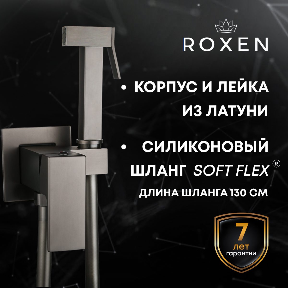 Смеситель скрытого монтажа для гигиенического душа Roxen Caspia 50096000-GM — изображение 4