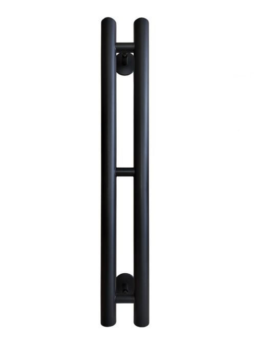 Полотенцесушитель Ростела Мини нижн.подв.1/2" черный 100 х 600 / 2