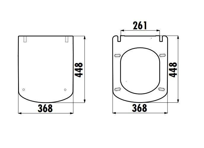 Сиденье с крышкой Creavit Elegant для унитаза Elegant, KC1103.01.0400E — изображение 2