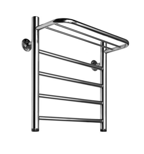 Полотенцесушитель Ростела Пиано (с полкой, нижн.подв., 1" резьба) 500 x 600 / 5