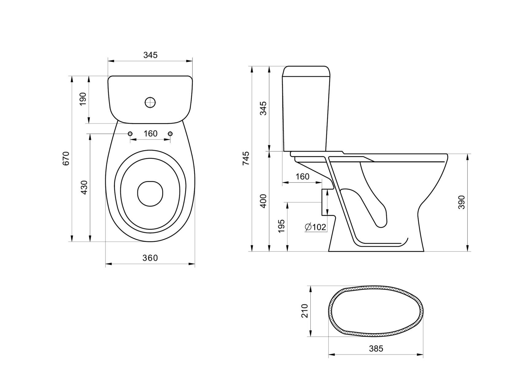 Унитаз напольный Santeri Pro, 1P2155S0000BF — изображение 11
