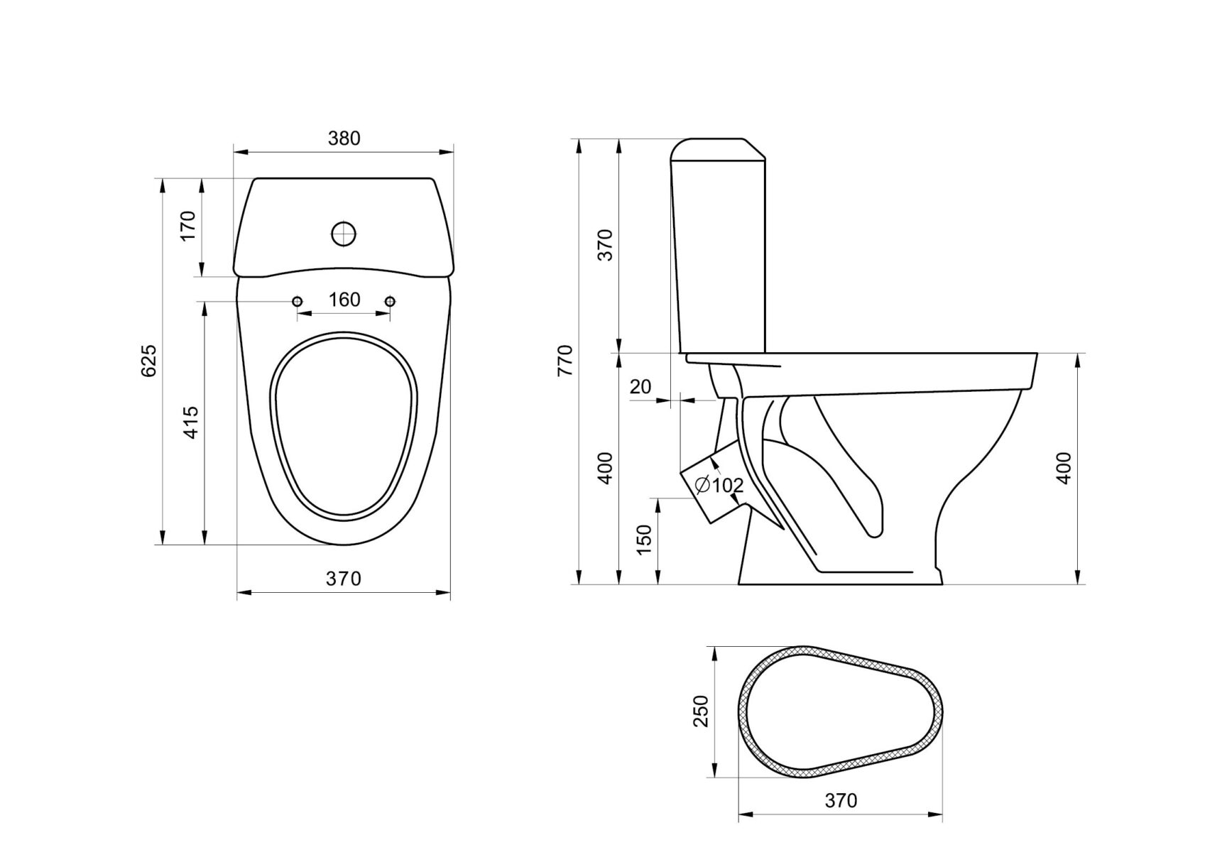 Унитаз напольный Santeri Вест, 1P2018S0000BF — изображение 9