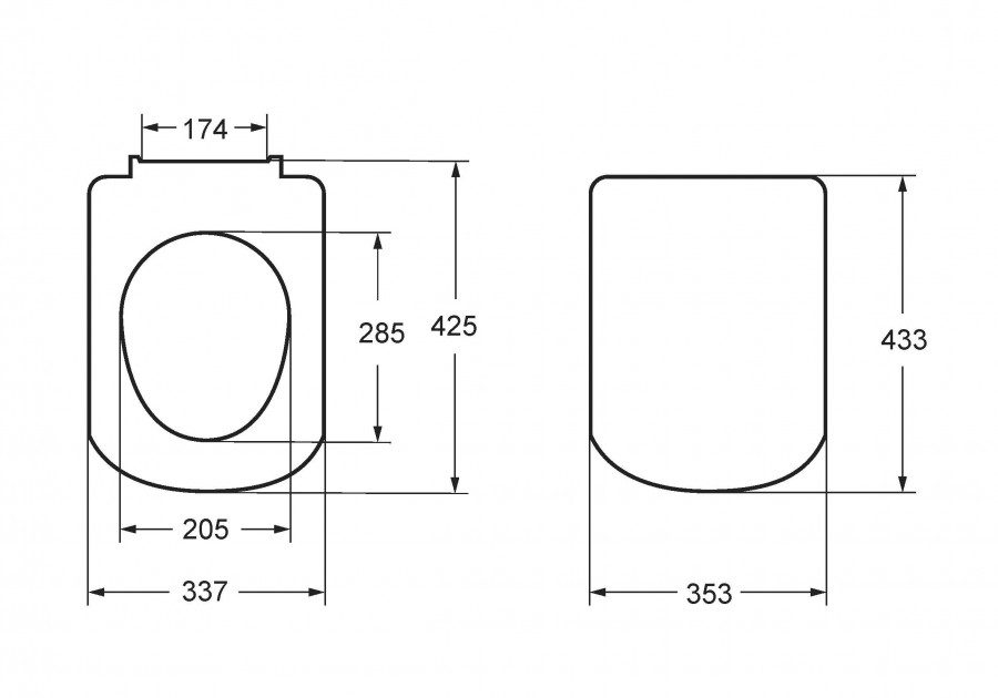 Сиденье с крышкой для унитаза Roca The Gap, ZRU9307682 — изображение 5