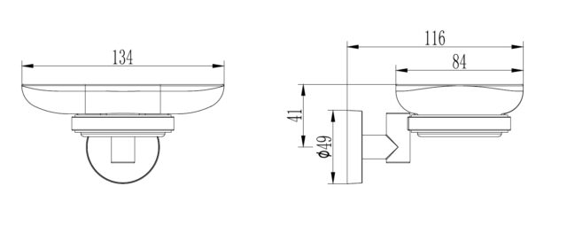 Мыльница Ledeme L1702