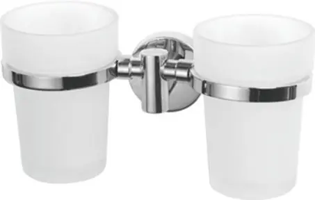 Стакан для зубной щетки, сталь + стекло, хром Ledeme L1708