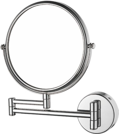 Зеркало ванной увеличительное, нержавеющая сталь, хром, 6 дюймов (3-х кратное увеличение) Ledeme L6106