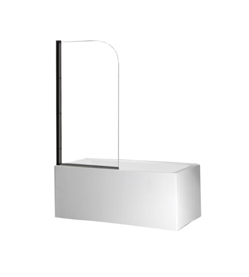 Душевая шторка на ванну Roxen Brimen 52010-80B (800*1400; прозрачное/чёрный)