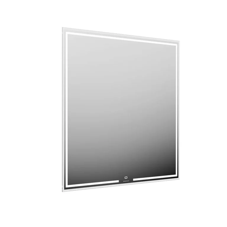 Квадратное зеркало Kerama Marazzi MiO 80×80 с подсветкой и сенсором в нижней части полотна