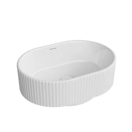Накладная раковина Kerama Marazzi Artbasin Vento 50: овальная чаша высотой 18 см на столешнице