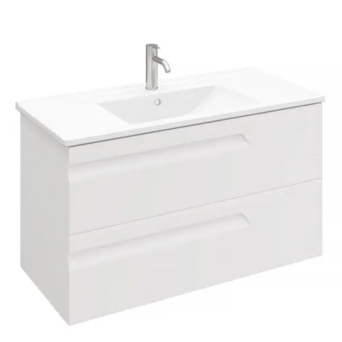 Тумба подвесная LAPARET ATLAS 100, белый матовый, LA-WCAB-100-122