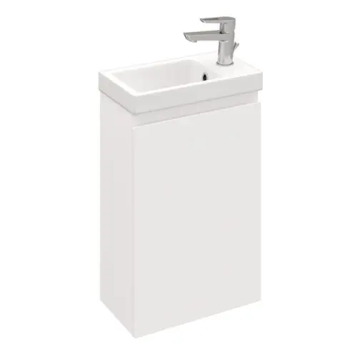 Тумба подвесная LAPARET OPTIMUM 40 R, петли справа, белый глянец, LO-WCAB-40-01R