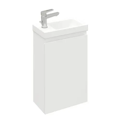 Тумба подвесная LAPARET OPTIMUM 40 L, петли слева, белый глянец, LO-WCAB-40-01L
