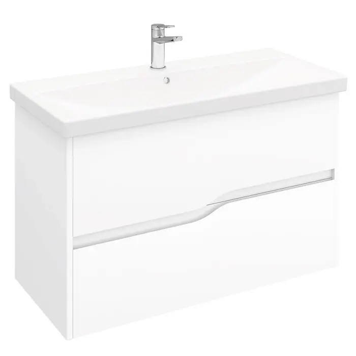 Тумба в ванную LAPARET ALTAIR 100 под умывальник Cerastyle Elite 100, белый