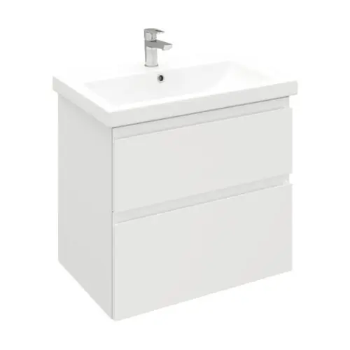 Тумба подвесная LAPARET OPTIMUM 70, белый глянец, LO-WCAB-70-01