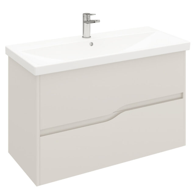 Тумба в ванную LAPARET ALTAIR 100 под умывальник Cerastyle Elite 100, сахара грей