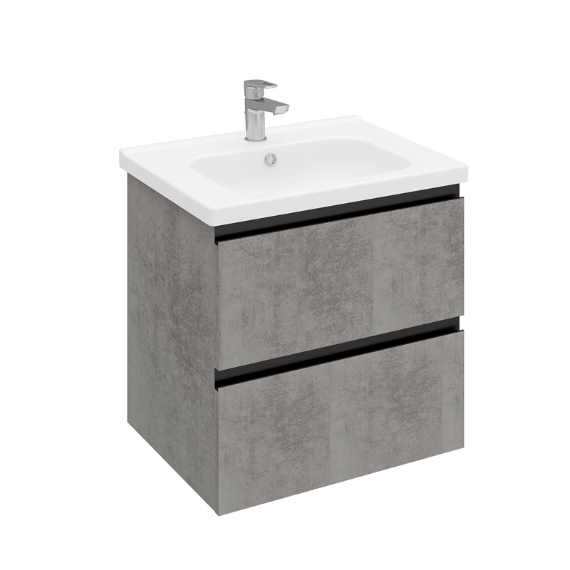 Тумба подвесная LAPARET ELECTRA 60, хромикс серебро, LE-WCAB-60-123