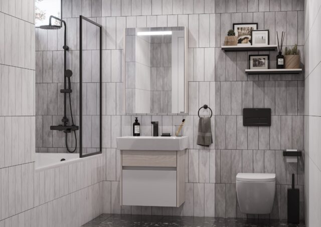 Зеркальный шкаф с подсветкой Aquaton Верди 60 (60x80 см), Белый/Ясень фабрик 1A206902VDAV0 — изображение 3