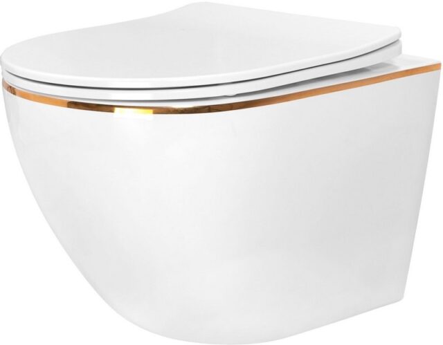 Комплект инсталляции Roxen StounFix Dual Fresh с унитазом Antares Gold и кнопкой Glass (белая), 904965 — изображение 5