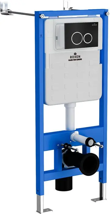 Комплект инсталляции Roxen StounFix Dual Fresh с унитазом Antares 530185-02 и кнопкой Santi (чёрная/матовая), 506495 — изображение 5