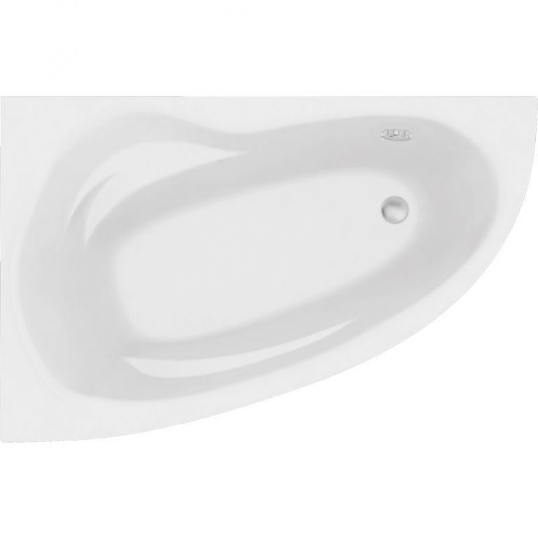 Угловая акриловая ванна Bonito Home Emilia 140×90, левая