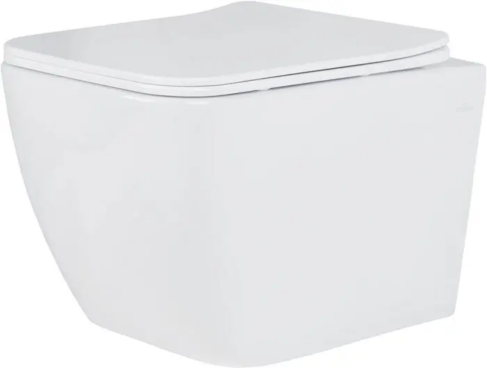 Комплект инсталляции Roxen StounFix Dual Fresh с унитазом Cube Bidet и кнопкой Santi (серый бетон/матовая), 966426 — изображение 6