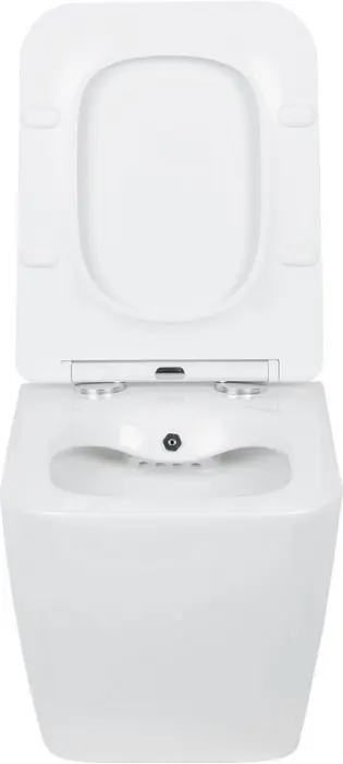 Комплект инсталляции Roxen StounFix Dual Fresh с унитазом Cube Bidet и кнопкой Santi (серый бетон/матовая), 966426 — изображение 5