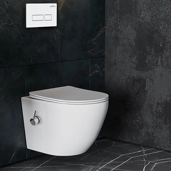 Комплект инсталляции Roxen StounFix Dual Fresh с унитазом Antares Bidet и кнопкой Caspia (белая), 953833 — изображение 3