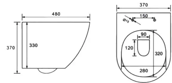 Комплект инсталляции Roxen StounFix Dual Fresh с унитазом Antares Tornado и кнопкой Caspia (золото/матовая), 968050 — изображение 7